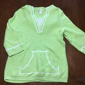 Christopher & Banks lime green sweater